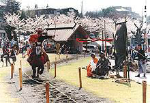 甲斐の勝山やぶさめまつり（流鏑馬）