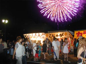 河口湖湖上祭、花火大会