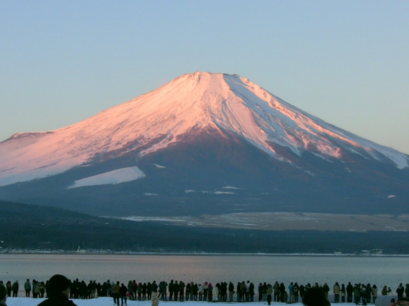 富士山周辺人々