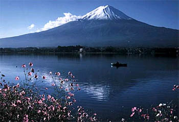 河口湖大石の逆さ富士