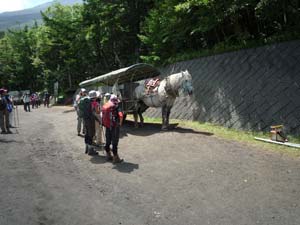 富士山五合目駐車場〜里見平〜泉ヶ滝