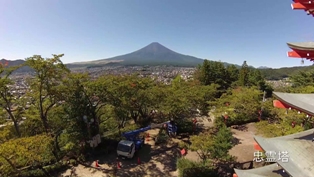 富士山周辺の空撮