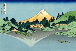 浮世絵の中の富士山