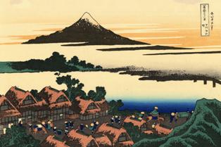 浮世絵の中の富士山